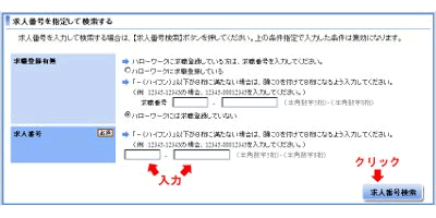 求人情報検索方法